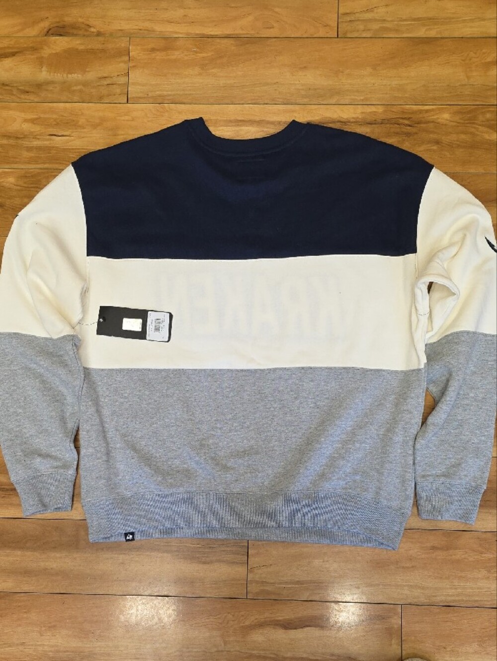 NWT Seattle Kraken Hockey NHL ’47 Brand Colorblock Crewneck Sweatshirt Size XL - Picture 11 of 13